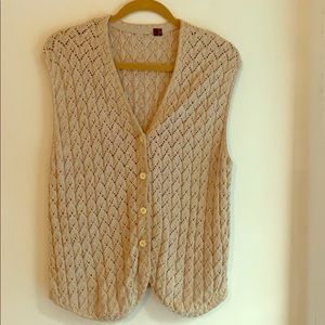 Tan vest goes great with a t-shirt